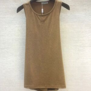 Chic Tan Sleeveless Top